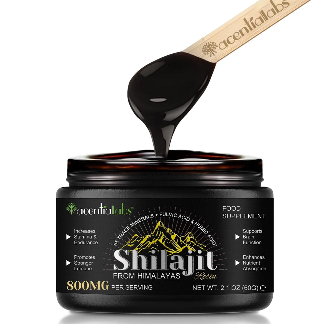 Acential labs Pure Himalayan Shilajit Resin Concentrated Dose Bulk Pack