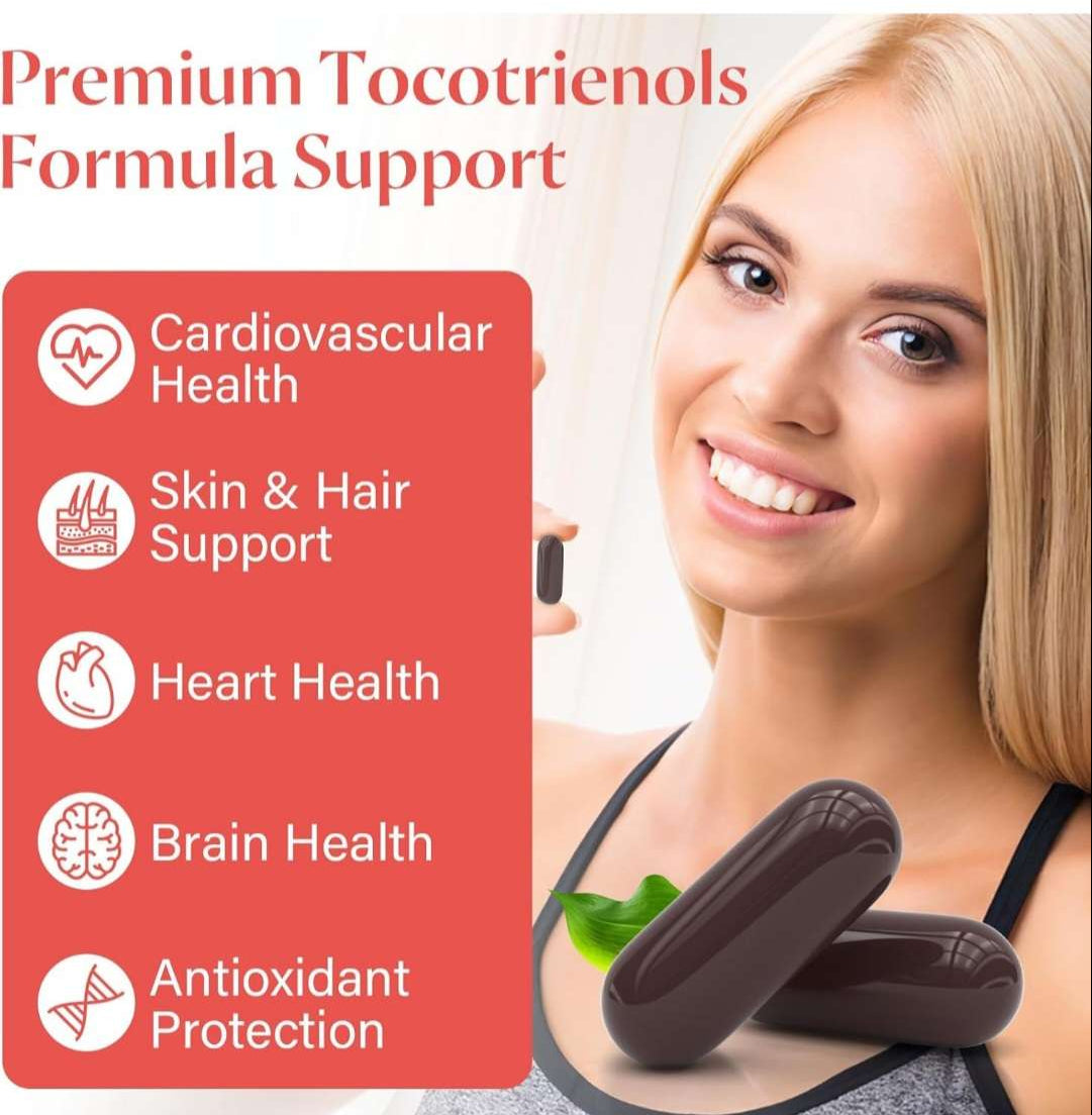Liposomal Tocotrienols Supplement 4 Month Bulk Supply With Vitamin E 1000mg