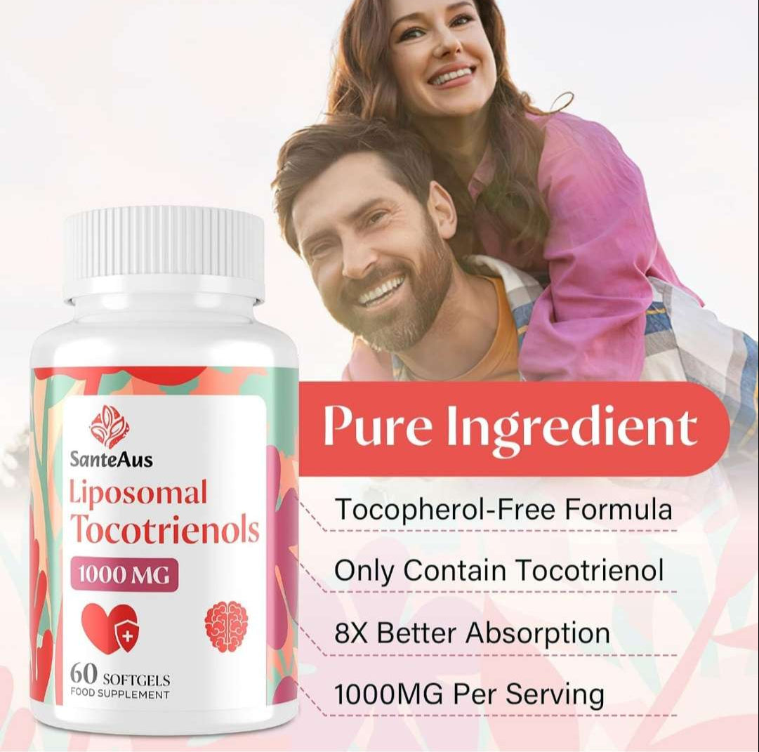 Liposomal Tocotrienols Supplement 4 Month Bulk Supply With Vitamin E 1000mg