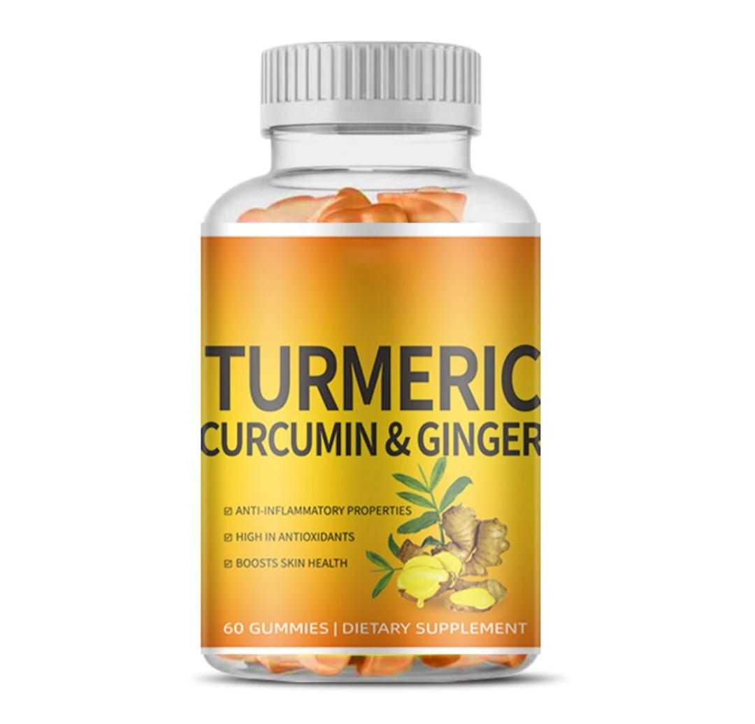 Turmeric Curcumin and Ginger Immunity Gummies For Cold and Flu 30 day supply