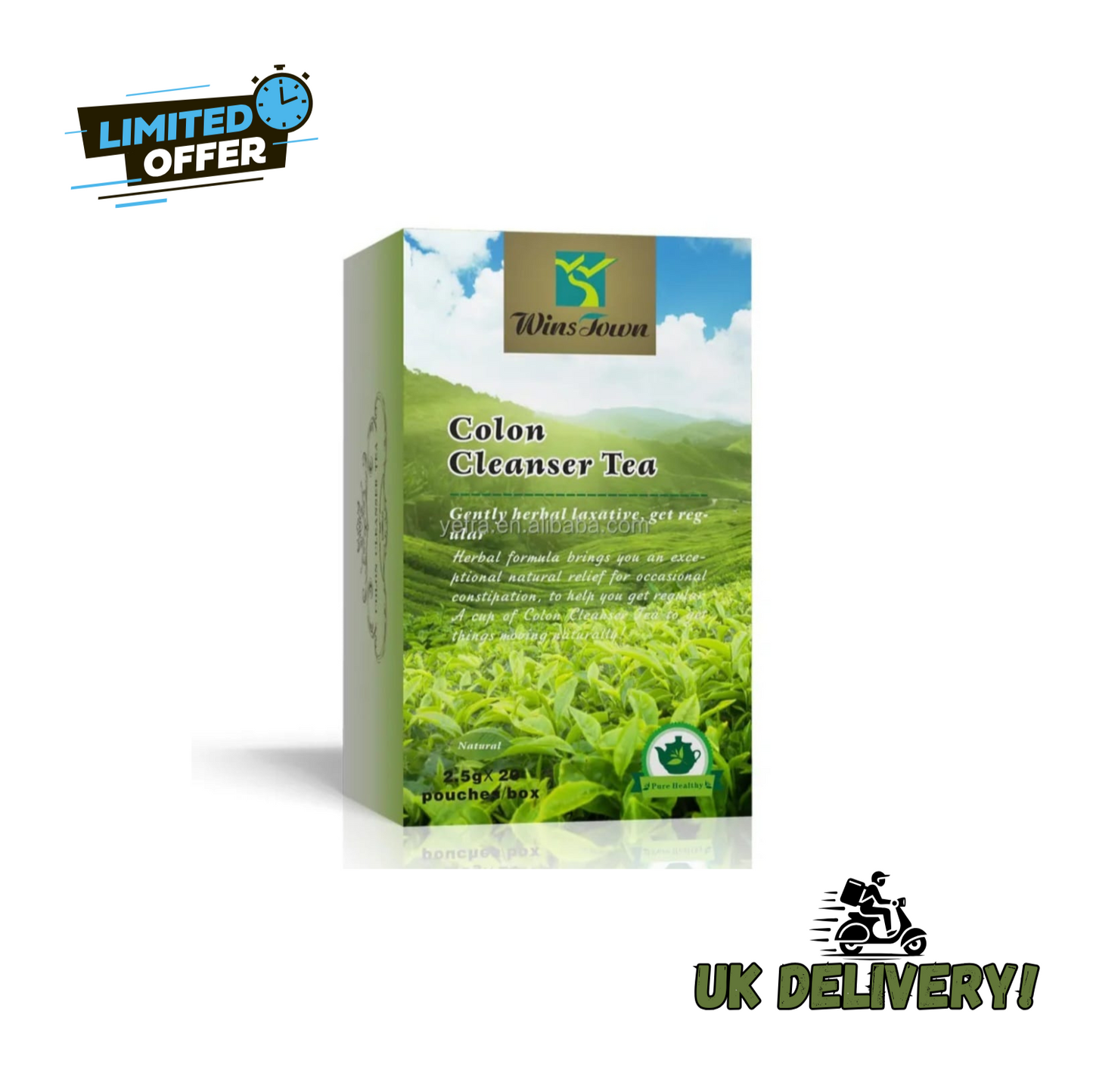 Winstown Original Slim Tea Healthy Colon Cleanser Detox and Weight Loss