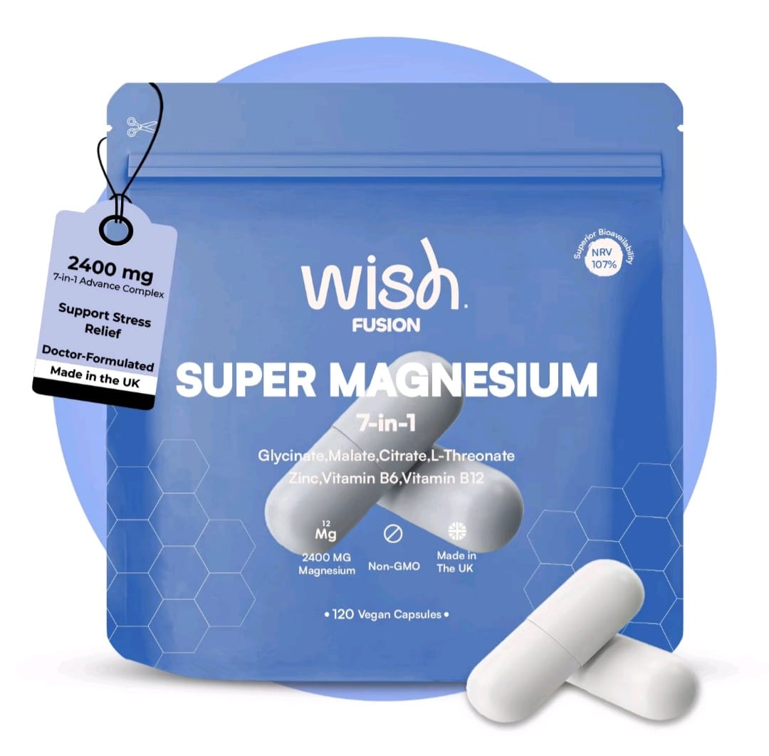 Wish 7 in 1 Super Magnesium Glycinate Complex 8 month supply