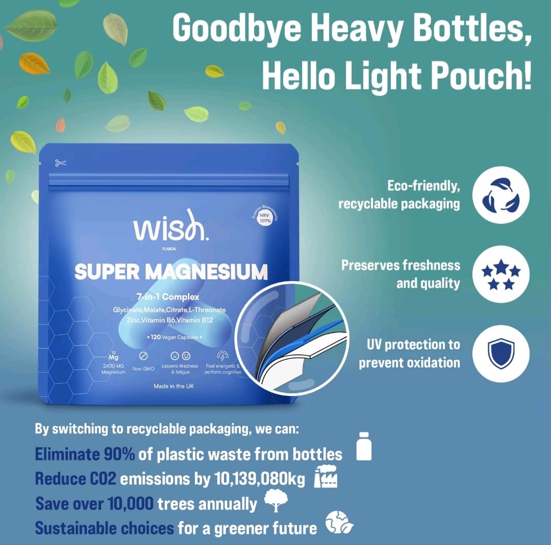 Wish 7 in 1 Super Magnesium Glycinate Complex 8 month supply